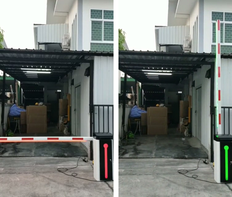Remote control automatic boom barrier gate for car parking solutions