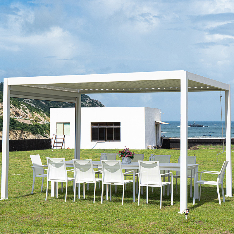 Aluminum Patio Roof Outdoor Garden Pergola European Style Louvered Pergola