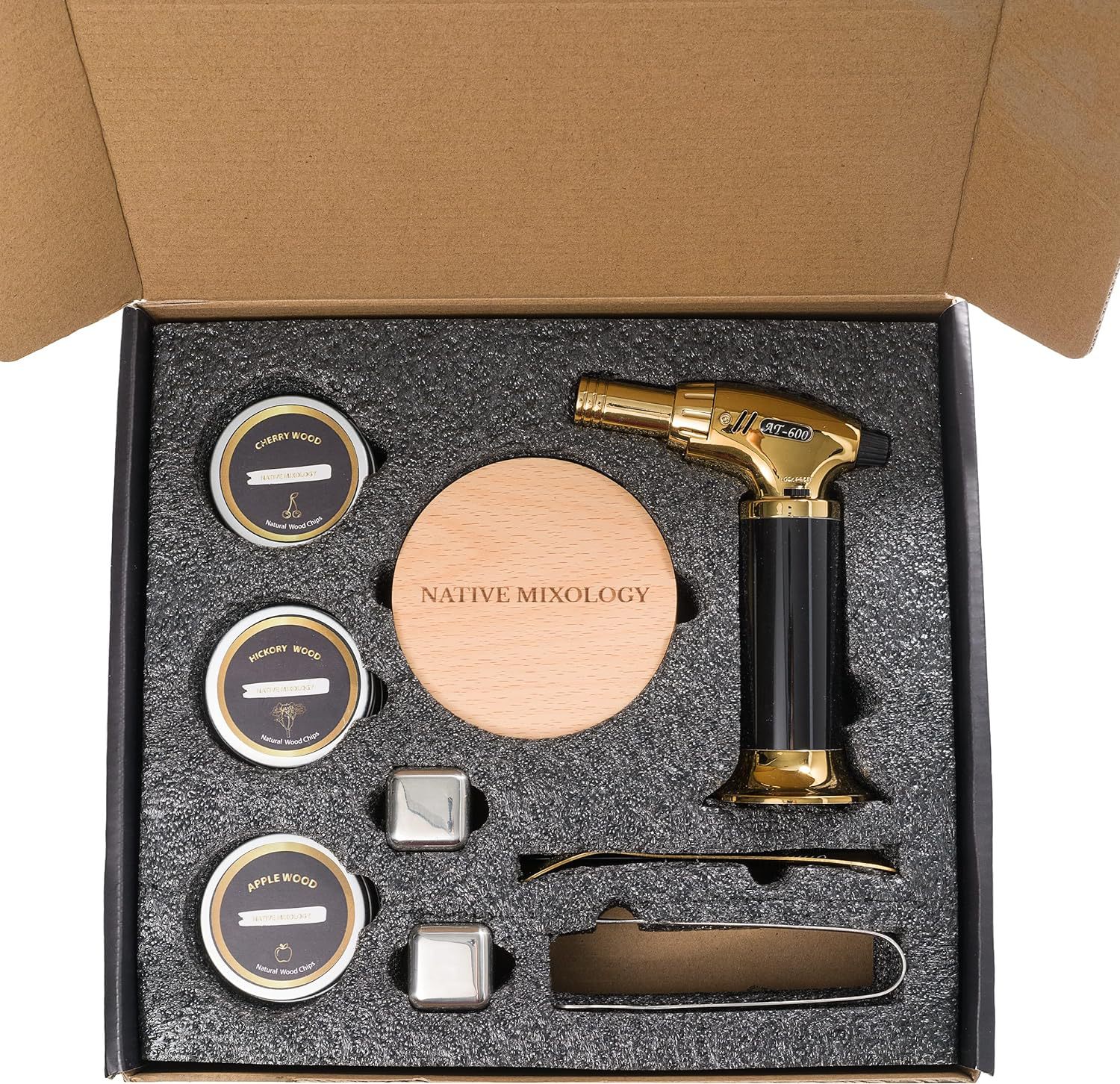 Bar Tools Premium Whiskey Wood Chips cocktail smoker chips wood fruit flavor set