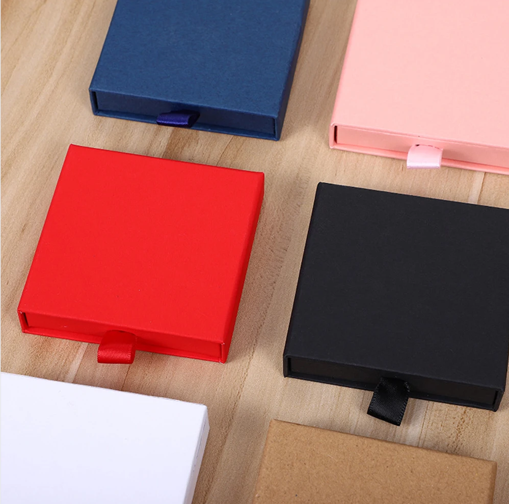 Popular Jewelry Box Logo Paper Gift Packing Box for Custom Bracelet Packaging