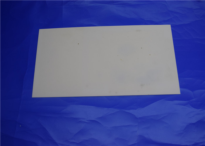 High Hardness 95% - 99.7% Alumina Ceramic Plate Customized White