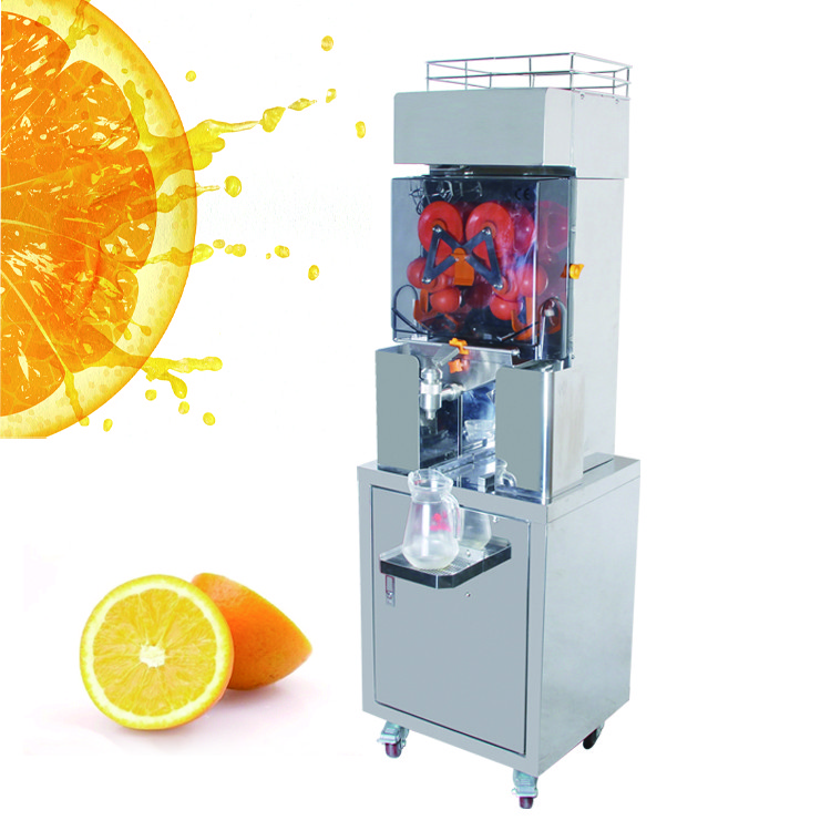 Auto Feed Hopper Electric Citrus Juicer , Stainless Steel Lemon Squeezer