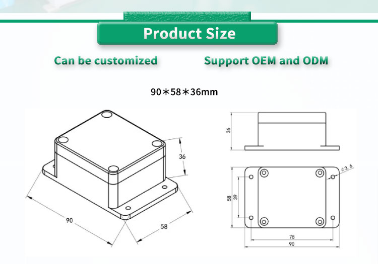 High Precision UNIVO UBIS-63 Three-Axis Inclinometer for Horizontal Induction Control
