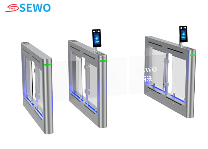 High Security Entrance Swing Gate , Facial Recognition Turnstile Access Control