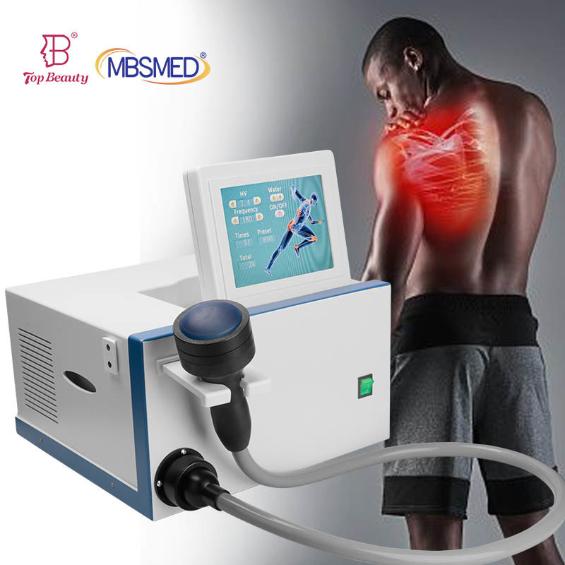 Portable ED Pain Relief Focused Shockwave Therapy Physiotherapy Focused 10bar Shock Wave Machine