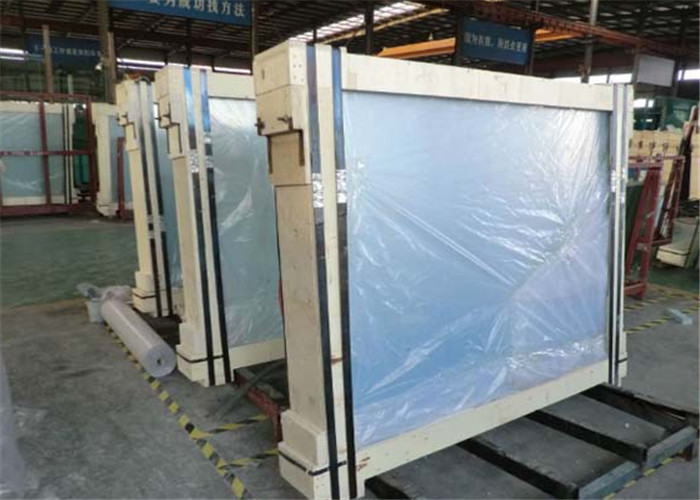 Heat Resistant Double Glazed Insulated Glass 6.38mm - 60mm Thickness With Grind Edge