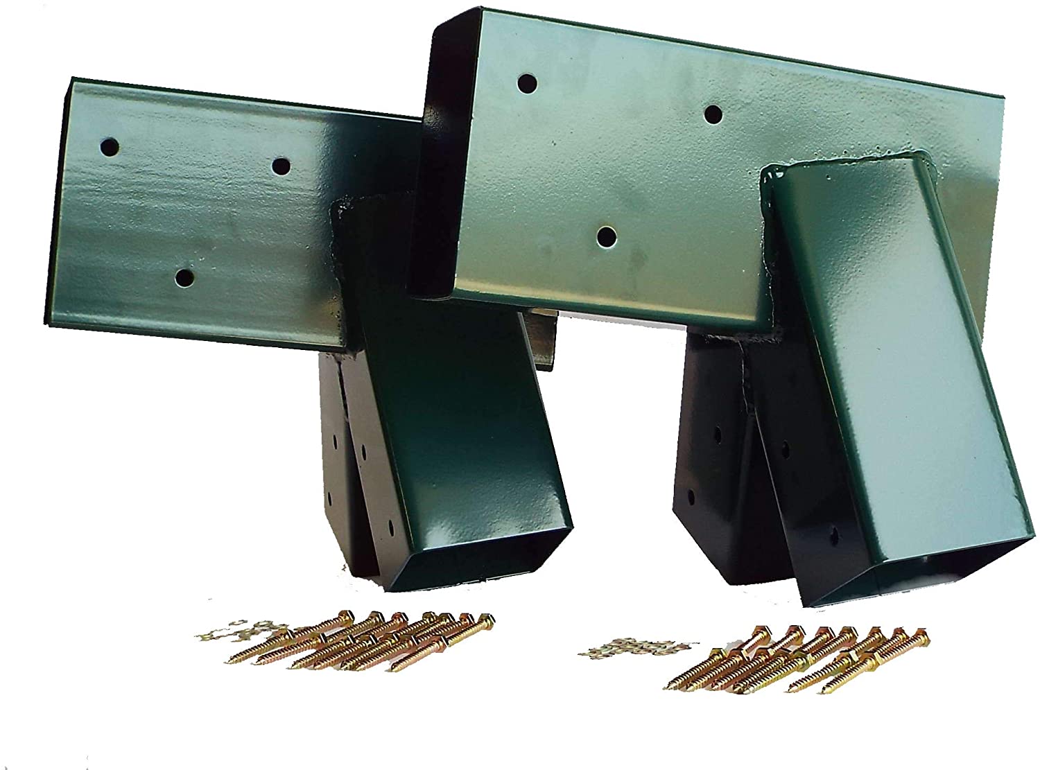 Silver Finish Swing Set Bracket with All Mounting Hardware Middle Bracket
