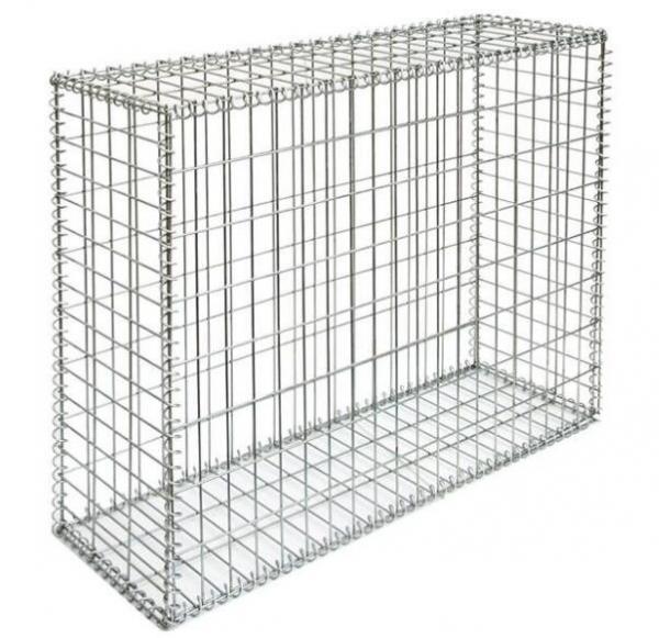Quality Durable Welded Gabion Box , Silver Retaining Wall Cages Quick Installation for sale