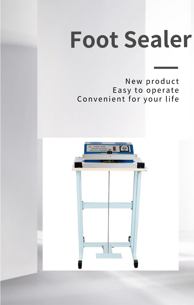 ZEQUAN FR500 Iron Body Foot Pedal Sealing Machine 500mm Sealing Length for Plastic Bag