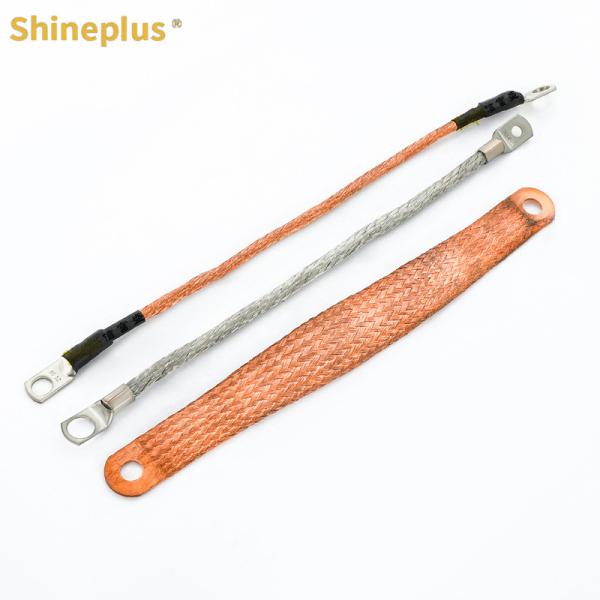 Manufacturer Copper Galvanized Tin Conductive Belt Braided Wire Flange