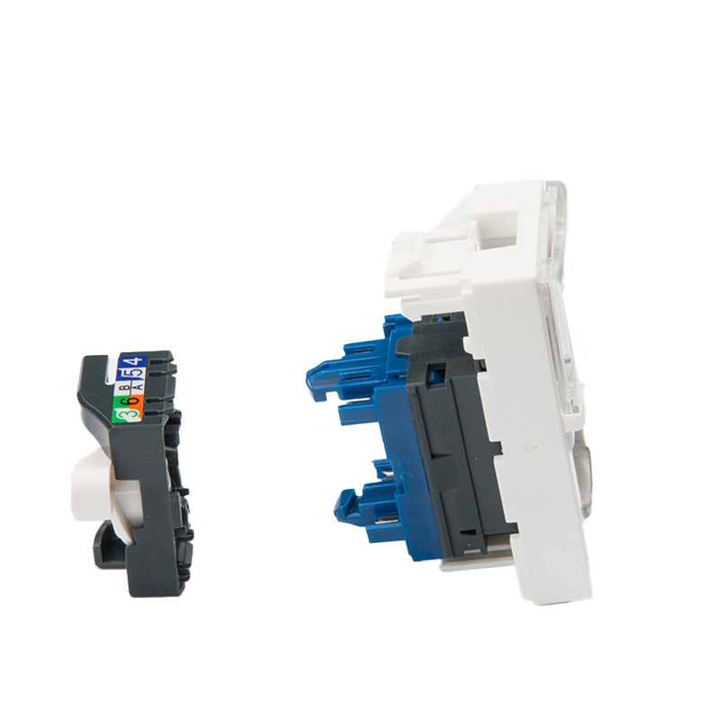 Female RJ45 Modular Jack 45*22.5 UTP CAT6 Single CAT6A Module 76571 Keystone Jack