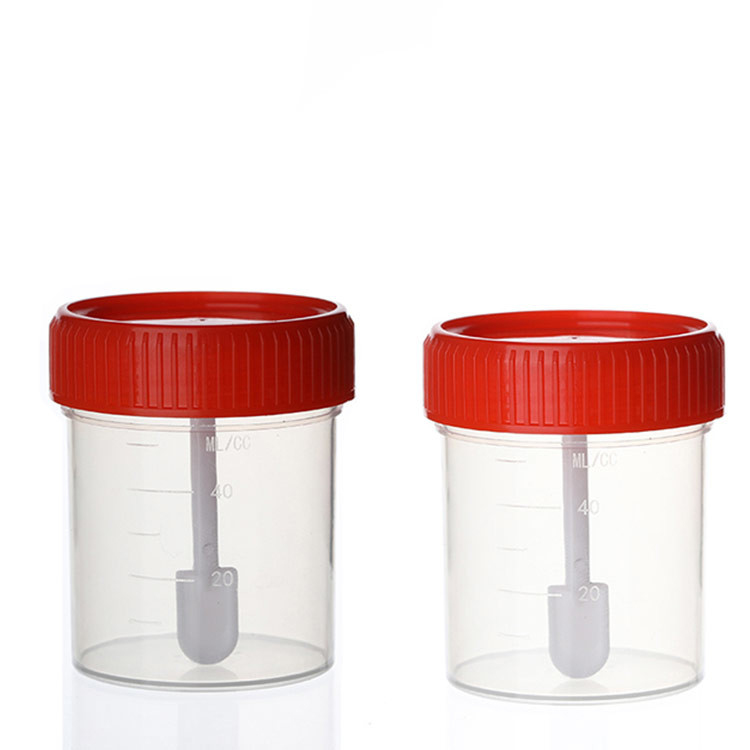 30ml 60ml Medical Disposable Specimen Cup Stool Sample Collection Container With Needle