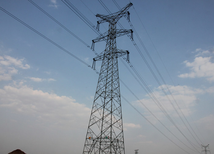 110KV Transmission Line Lattice Steel Towers DC Suspension 8 - 100m Height