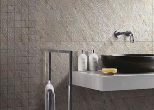 China Light Grey Bathroom Ceramic Tile Matte Surface Green Building Material on sale
