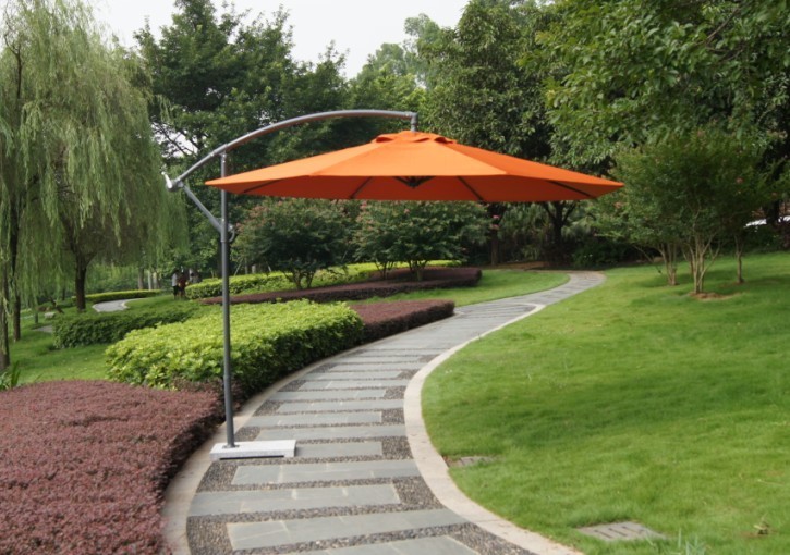 Banana Umbrella Galvanized Iron Suspended Umbrella Waterproof Outdoor Offset Patio Umbrella