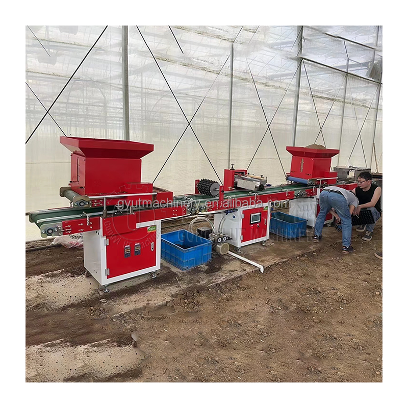 7/8/9/10 Working Rows Drum Power Vegetable Seed Sower Machines Nursery Drum Seeding Line