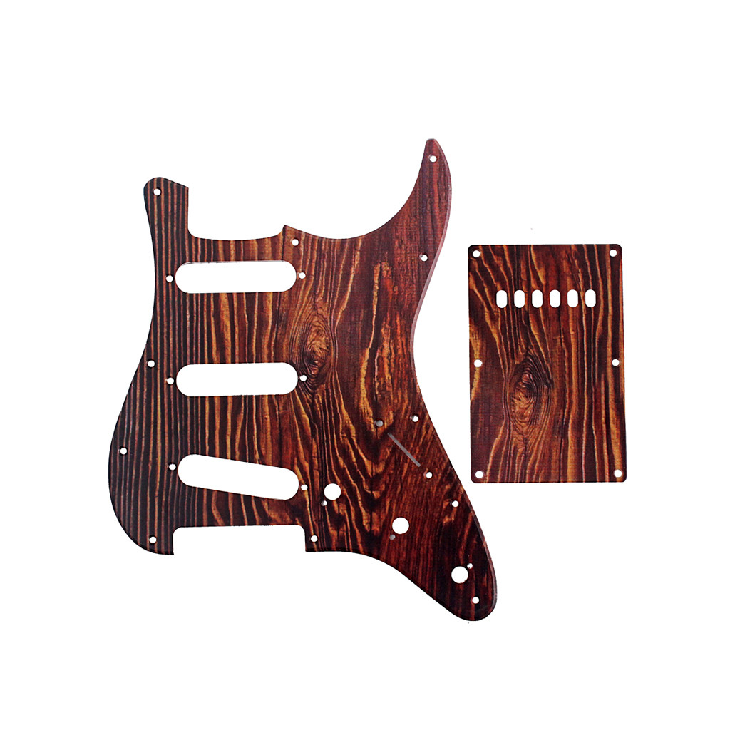 Lady Pattern 3-Ply PVC Guitar Pickguard SSS Scratch Plate With Back Plate Fender ST Style Electric Guitars