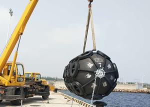  2.5m Diameter Floating Dock Fenders , Rubber Fenders For Boats Manufactures