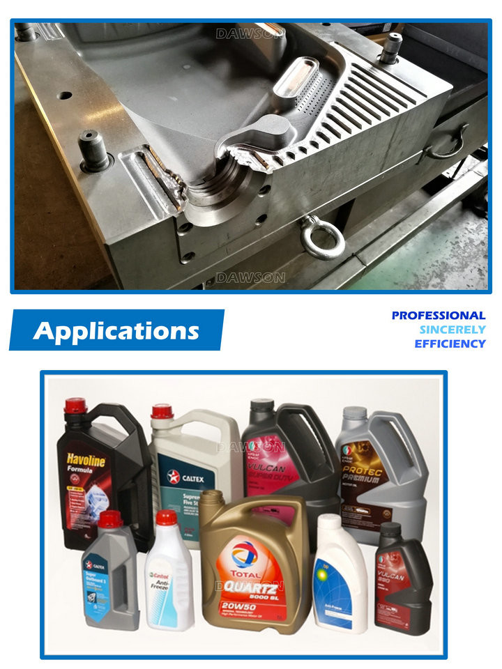 5L S50C Plastic Bottle Mould SCR45 Continuous Extrusion Blow Molding