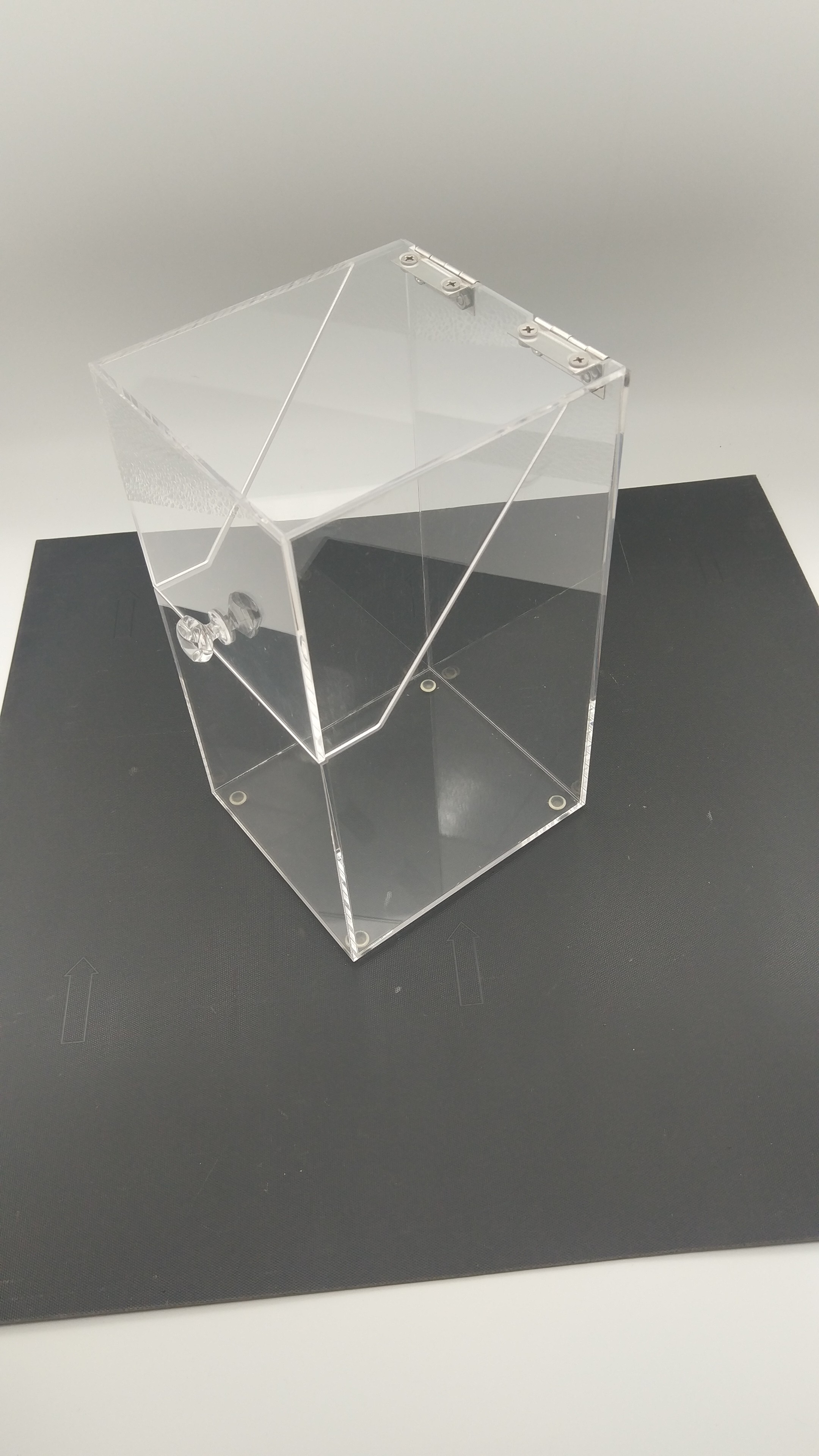 Plexiglass Makeup Brush Display Stand Clear Acrylic Cosmetic Brush Holder
