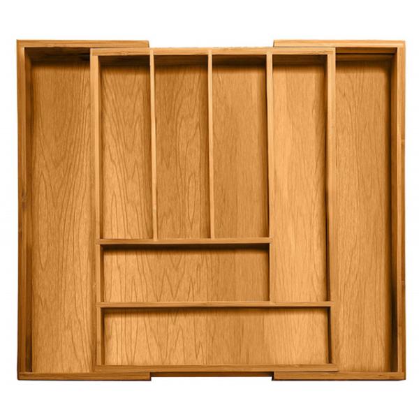 100% Pure Bamboo Expandable, kitchen Utensil - Cutlery and Utility Bamboo Drawer