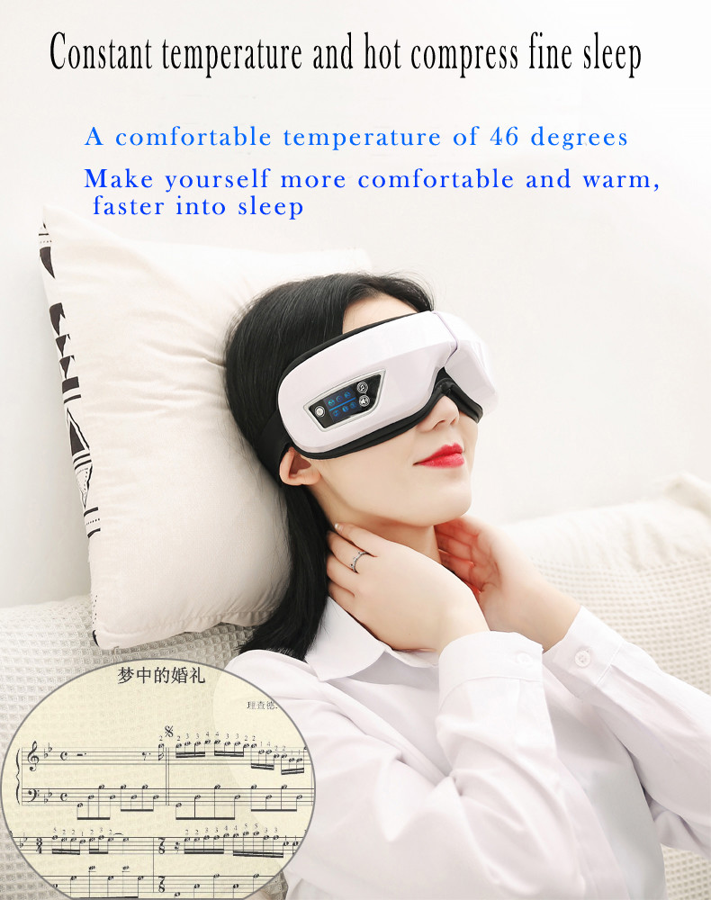 Heat 2022 Upgraded Rechargeable Smart Eye Massager With 3 Modes For Relax And Reduce Eye Strain Dry Eye