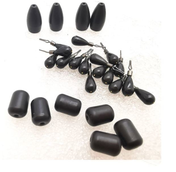 Smooth Inner Hole Tungsten Fishing Sinker For Carolina Rig