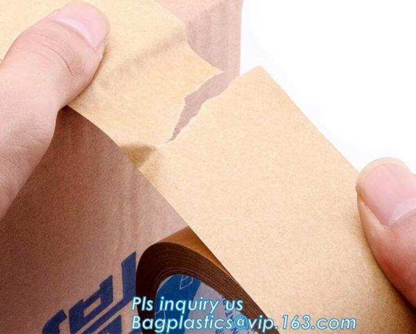 Water-activated Reinforce Kraft Gummed Paper Tape for Sealing & Strapping,Self