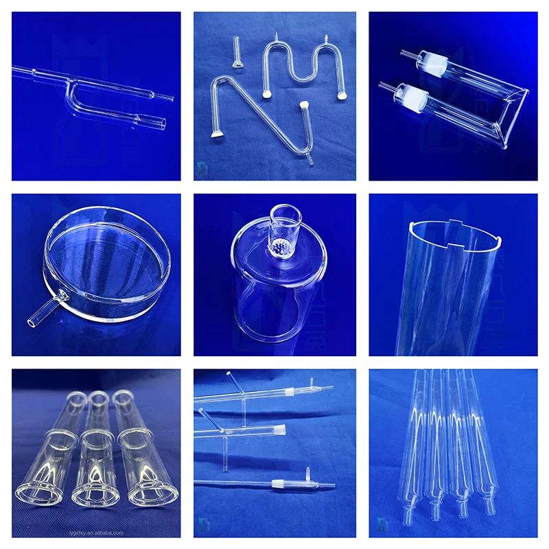Factory Custom High Temperature Furnace Quartz Glass Tube