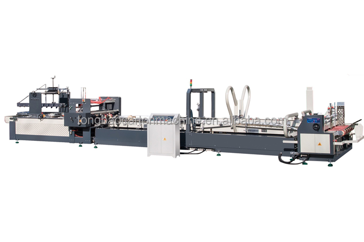 Corrugated Carton Folding Gluing Machine with Frequency Conversion Speed Regulation