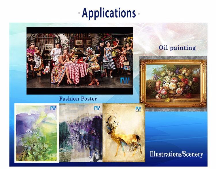 BY-S11 Digital printing canvas waterproof glossy inkjet Poly cotton canvas art print for Interior decoration