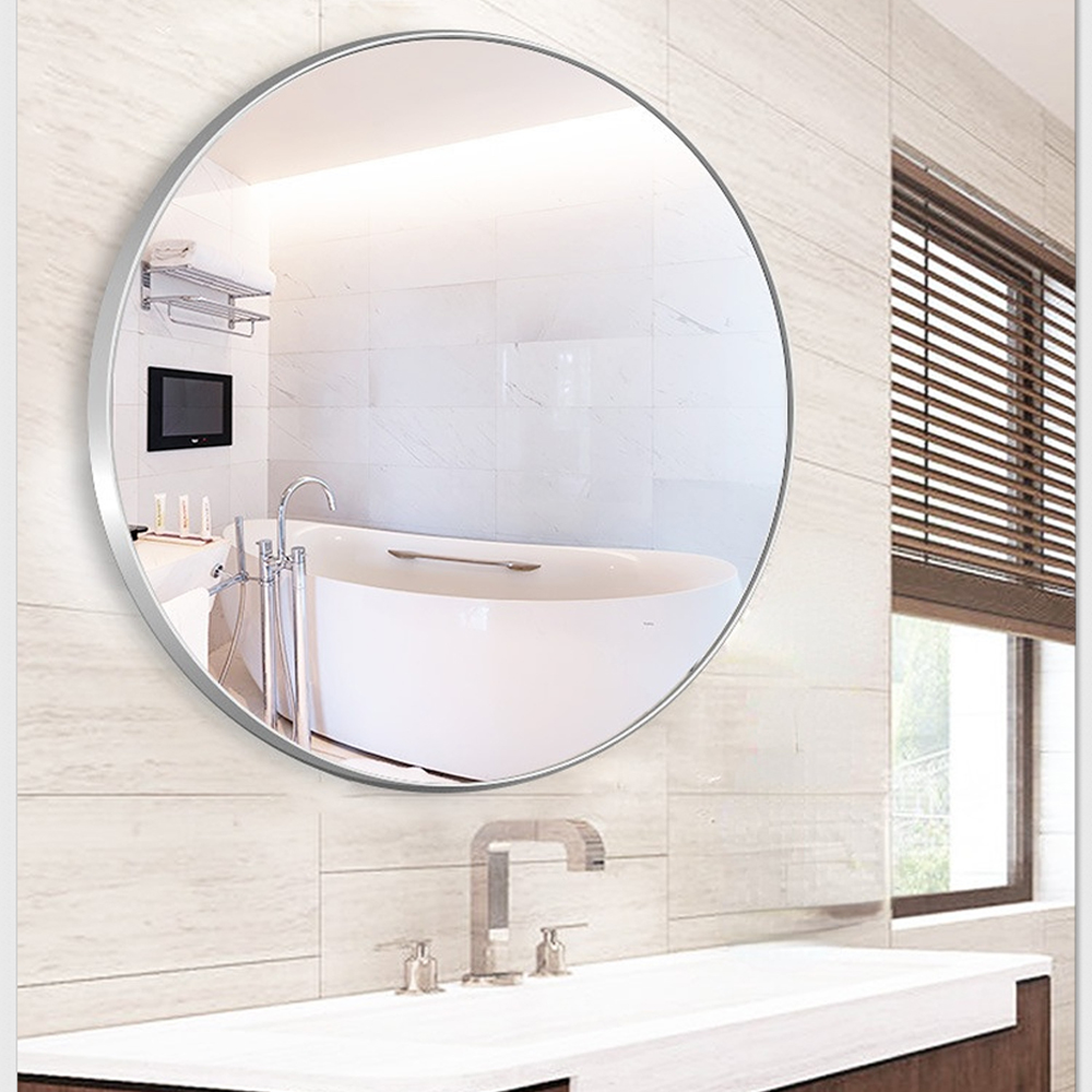 Dance Studio Floor Bedroom Decoration Wall Mirror Aluminium Alloy Frame Glass Mirror