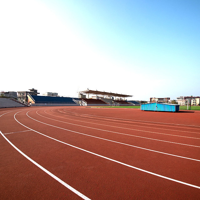 UV Resistant Running Track Flooring Surface Material For High School