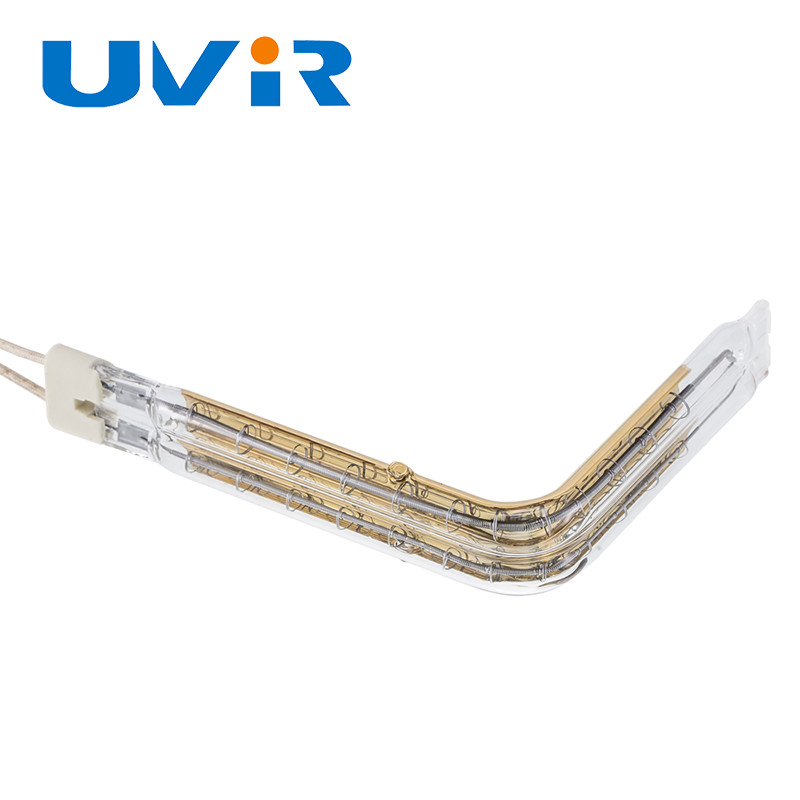UVIR Twin Plastic Parts quartz tube heating element Gold Plated Infrared