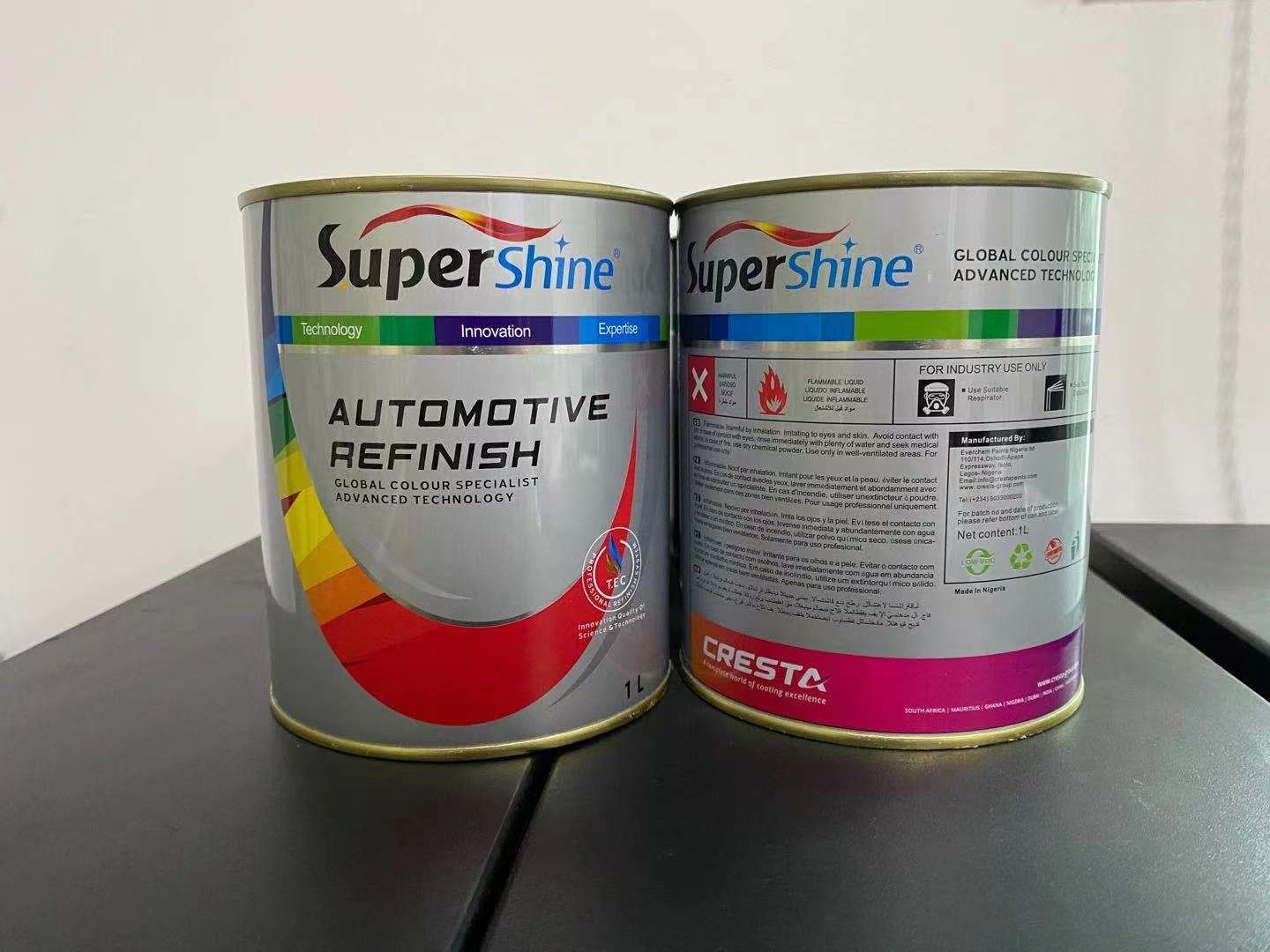 Chemical Empty 1 Litre Automotive Paint Cans 0.21mm Small Metal Paint Pots