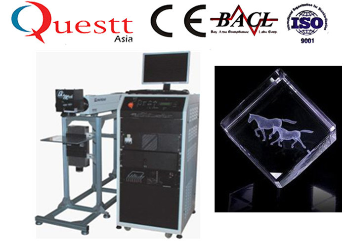 Photo Deep Etching 3D Crystal Laser Engraving Machine Air Cooling 100-240VAC 50/60H