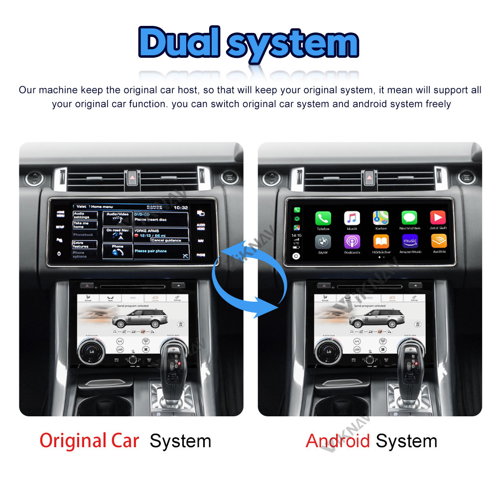 12.3inch Car radio For Range Rover Sport Right Peptide L494 Multimedia Player Stereo Android GPS Navigation Carplay