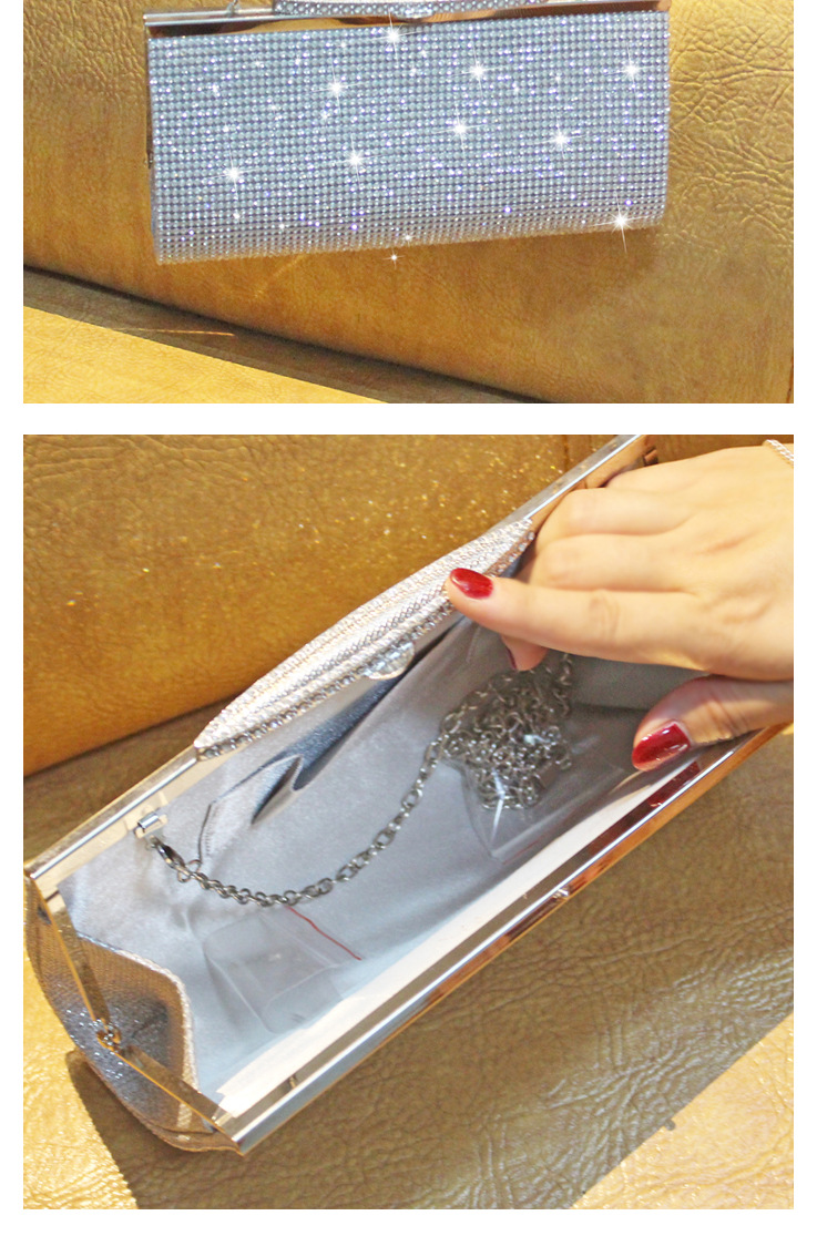 Minibook Fashion Handbag Customize Diamond Shoulder Bag for Annual Evening Party