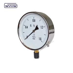  High Accuracy Stainless Steel Pressure Gauge 6&quot; Calibrated Pressure Gauge Manufactures