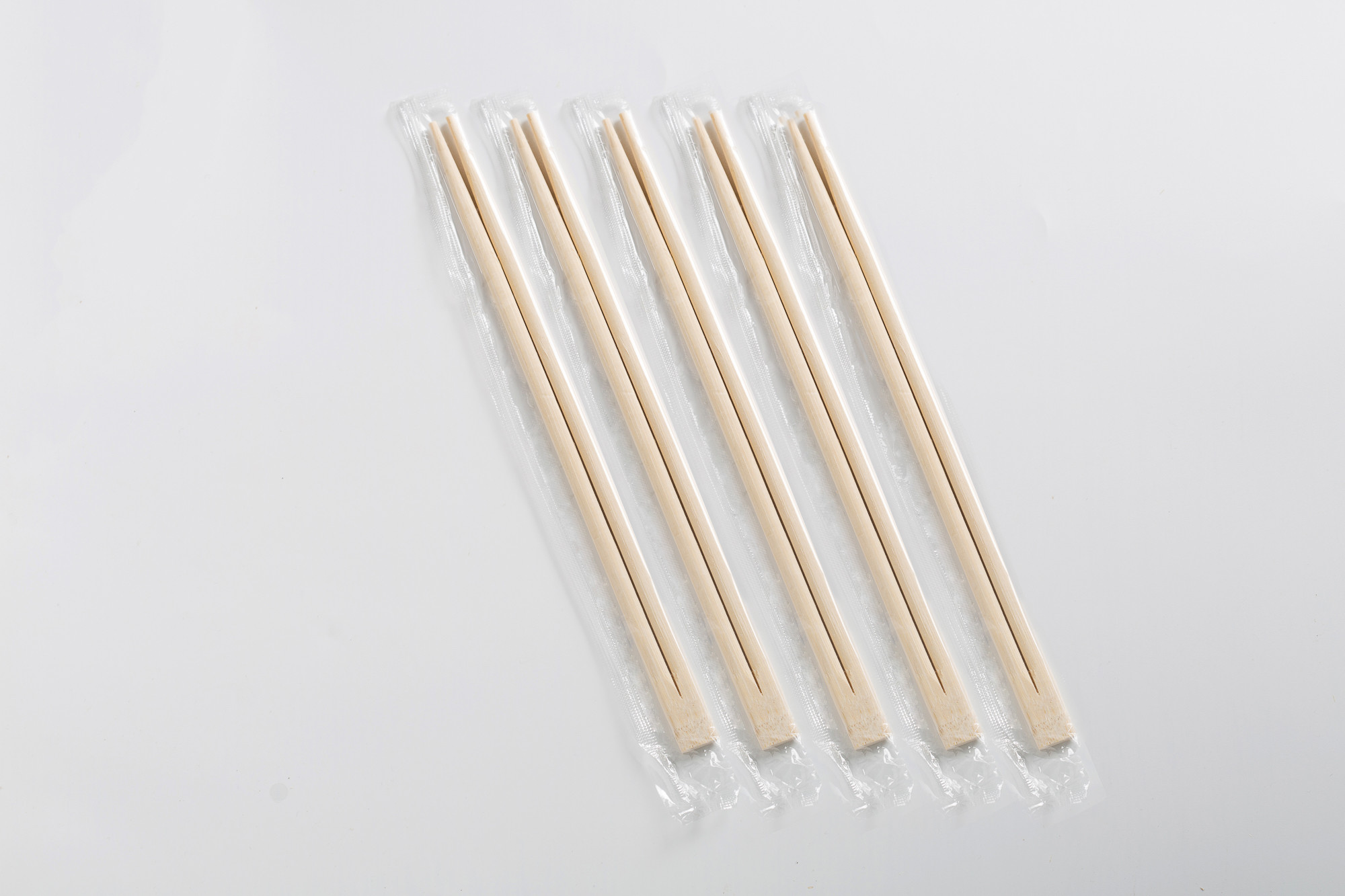 OPP Packing Twin Mao Bamboo Chopsticks Disposable With Knot,naked chopsticks