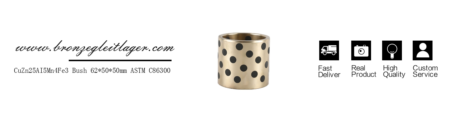 graphite plugged bronze bushing