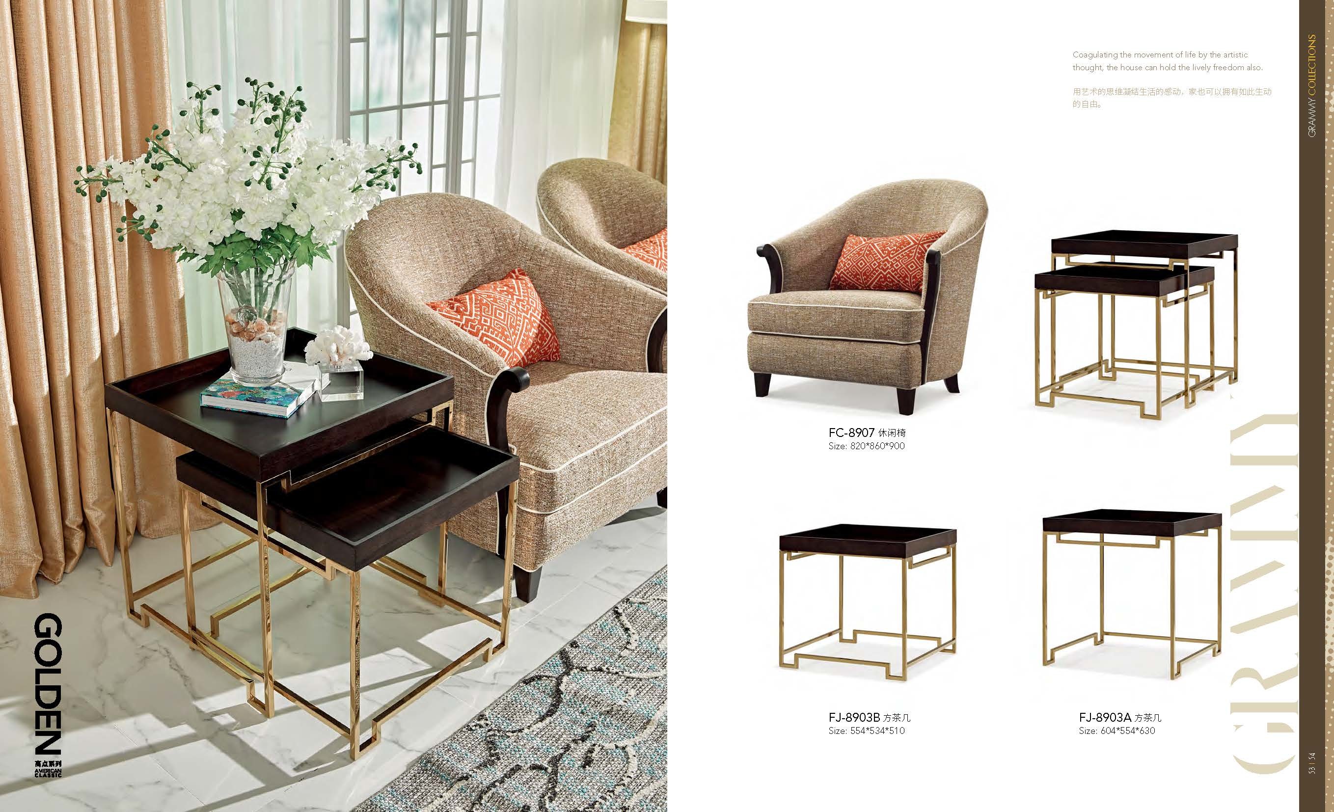 Living room furniture Smart design Coffee table by Stainless steel legs with Oak wood table