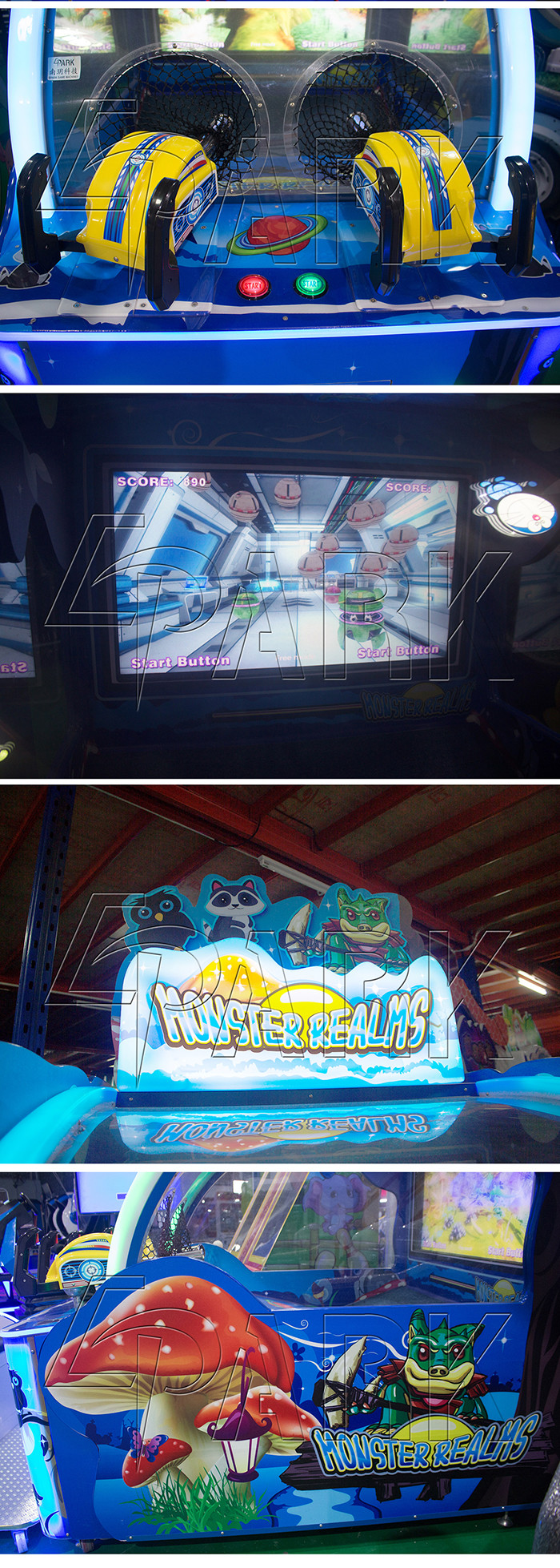 Monster Realms EPARK Ball Shooting Arcade Machines Coin Operated Simulator