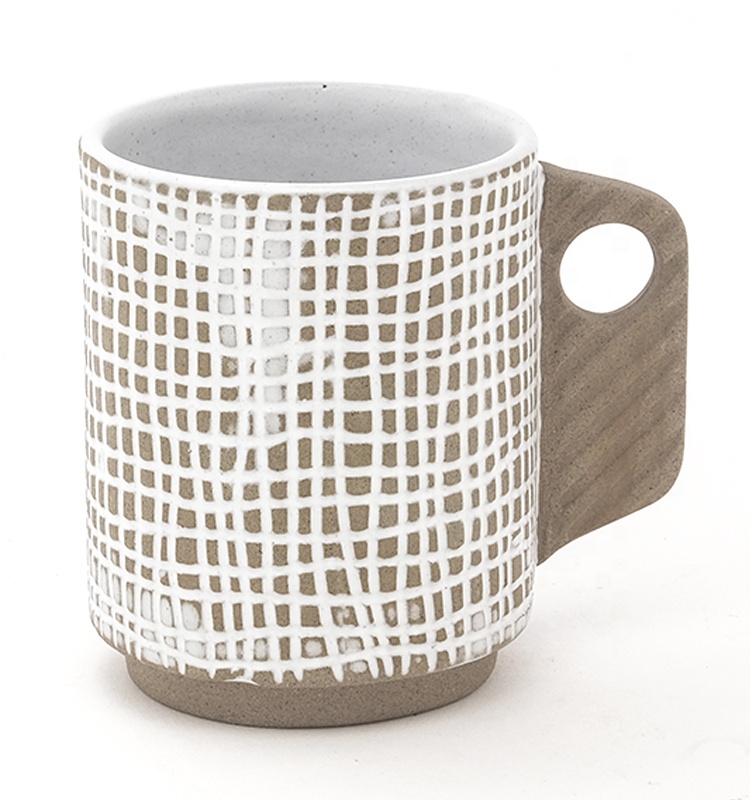 Funny Mug Sets White Ceramic Mug With Cute Handle Garden Coffee Mugs DW-01A184