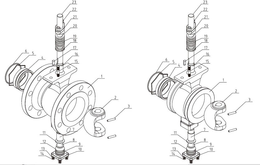 DN25 Carbon Steel Segment Ball Valve Designed For Corrosion-Resistant Applications