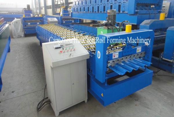 Mitsubishi PLC Corrugated Metal Roofing Sheet Roll Forming Machine Yield