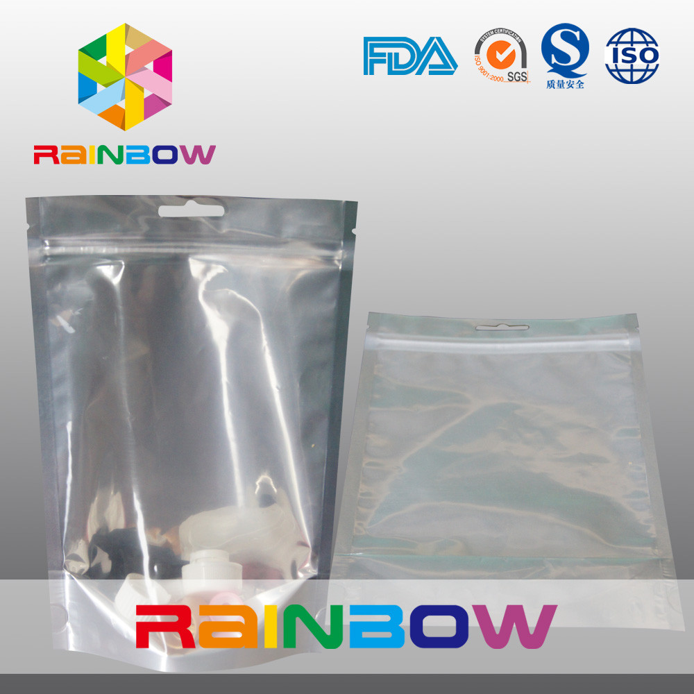 Waterproof Stand Up Foil Pouch Packaging Pure Aluminum Foil Bag For Coffee / Tea
