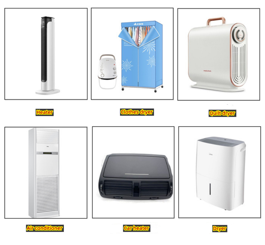 PTC Heater , Air Conditioner Humidifier Heating Element, Aluminum Shell PTC Heater, Foot Bath, Facial Steamer, Household
