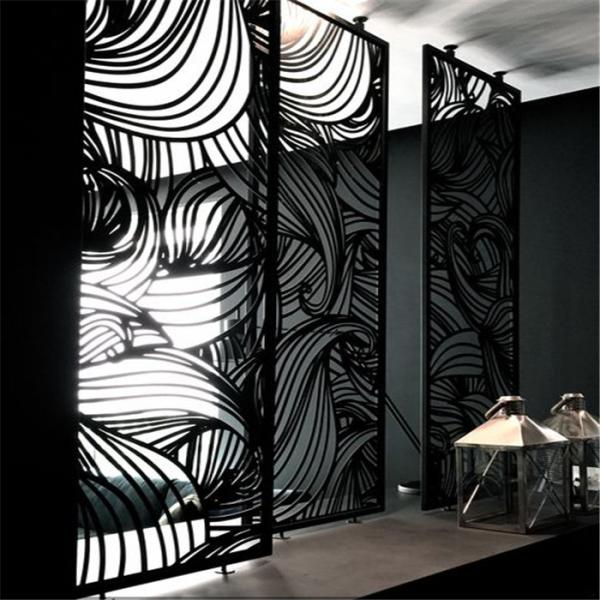 Foshan customized color stainless steel screen for living room wall panel,