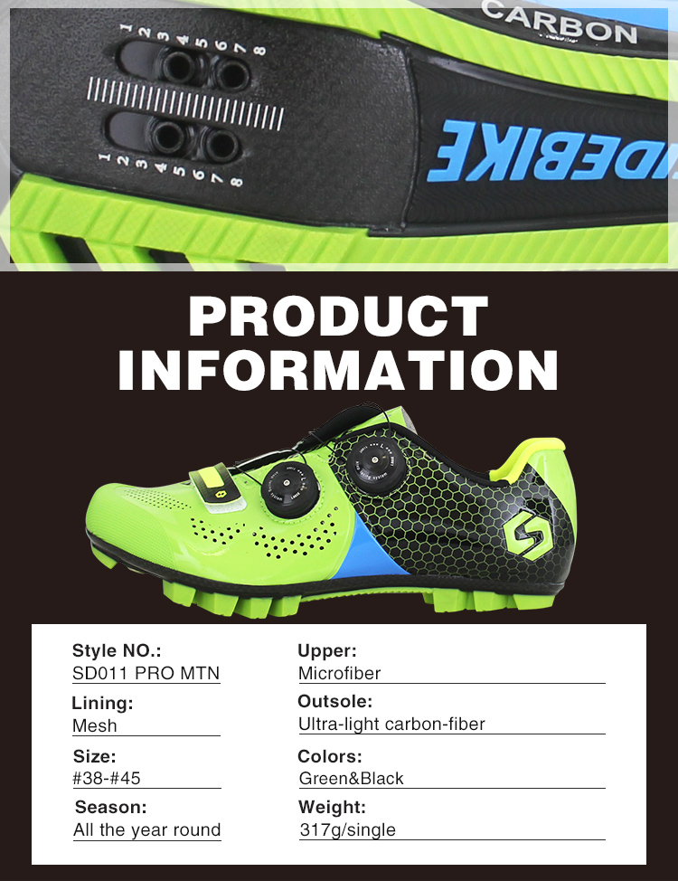 Self Locking Mens SPD Cycling Shoes , Mens Specialized Mountain Bike Shoes